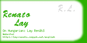renato lay business card